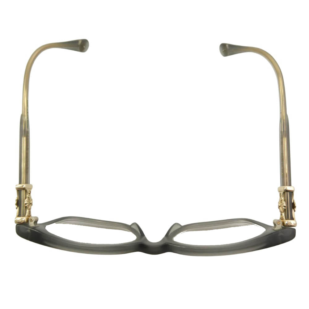 CHROME HEARTS クロムハーツ（原本無） COX UCKER アイウェア 眼鏡 メガネ グレー系 クリア系 52□19-153【中古】