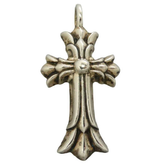 CHROME HEARTS クロムハーツ（原本無） DBL CH CRSP DMND ダブルCHクロスチャーム ペンダントトップ シルバー系【中古】