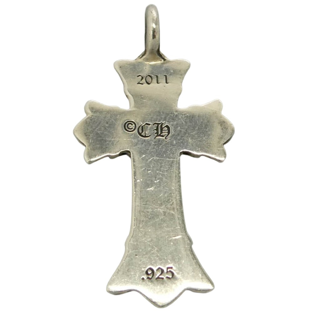 CHROME HEARTS クロムハーツ（原本無） DBL CH CRSP DMND ダブルCHクロスチャーム ペンダントトップ シルバー系【中古】