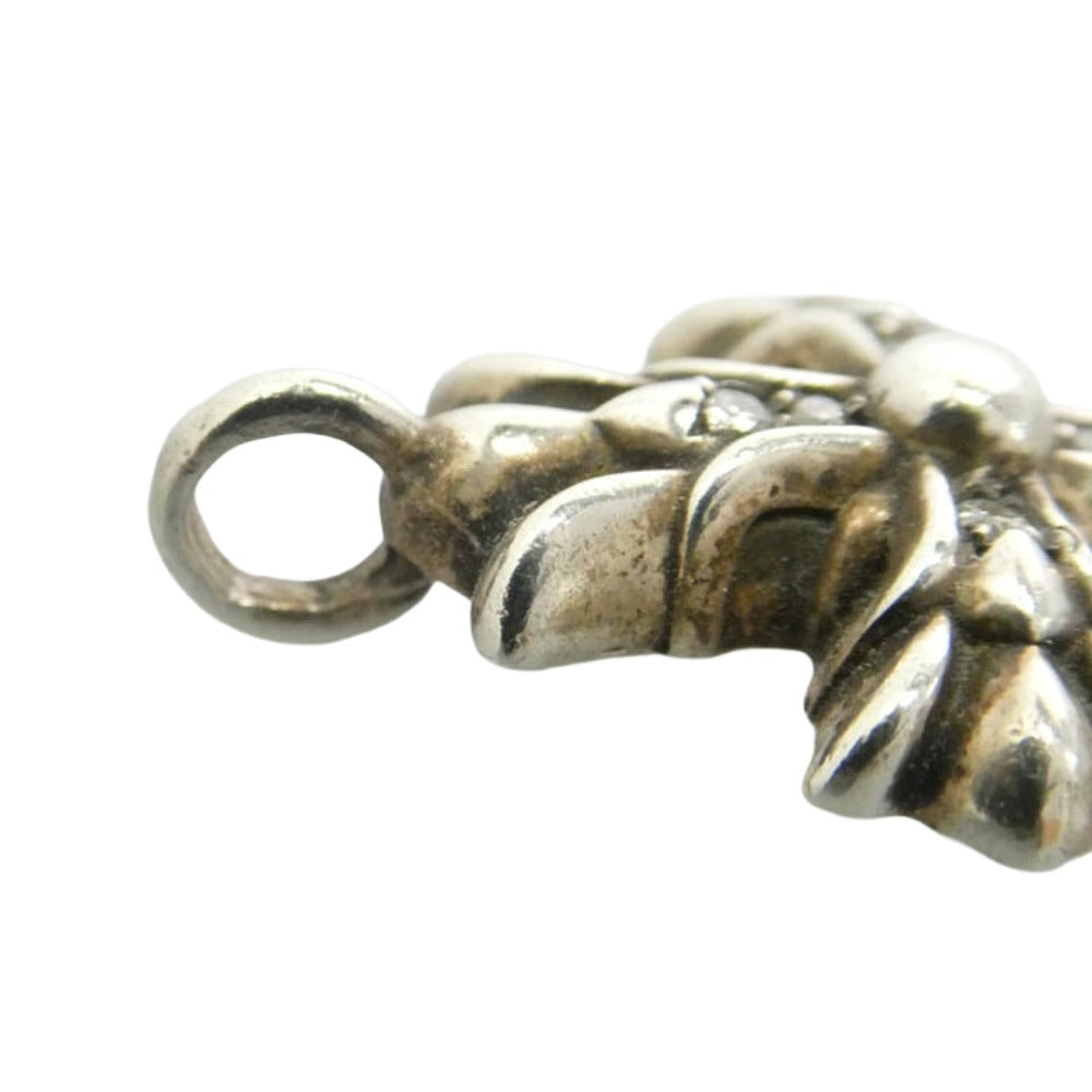CHROME HEARTS クロムハーツ（原本無） DBL CH CRSP DMND ダブルCHクロスチャーム パヴェダイヤ ペンダントトップ シルバー系【中古】