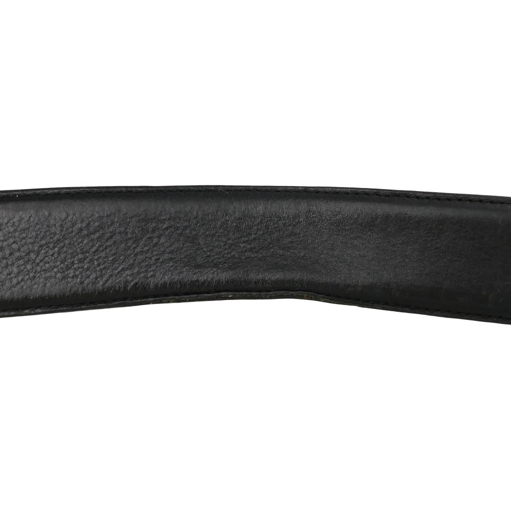 CHROME HEARTS クロムハーツ（原本無） BELT FLORAL クロステイル バックル 1.5ストラップ ベルト ブラック系 36【中古】