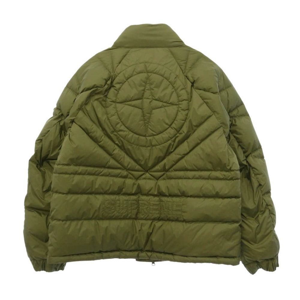 Supreme シュプリーム STONE ISLAND ストーンアイランド 23AW 7925401S3 × Stone Island Reversible Down Puffer Jacket 【フェイクバスターズコンプリート鑑定済】ストーンアイランド リバーシブル パファー ダウン ジャケット フーディ ベージュ系 カーキ系 M【美品】【中古】