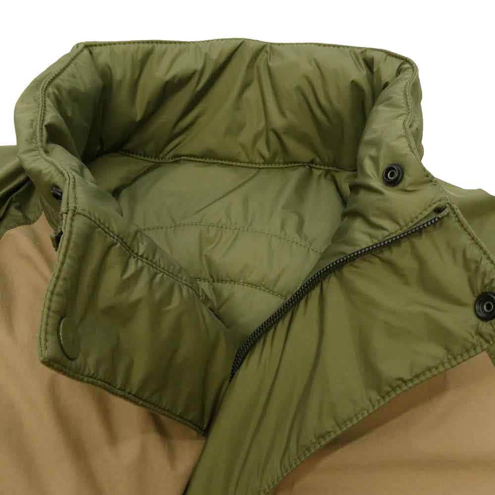 Supreme シュプリーム STONE ISLAND ストーンアイランド 23AW 7925401S3 × Stone Island Reversible Down Puffer Jacket 【フェイクバスターズコンプリート鑑定済】ストーンアイランド リバーシブル パファー ダウン ジャケット フーディ ベージュ系 カーキ系 M【美品】【中古】