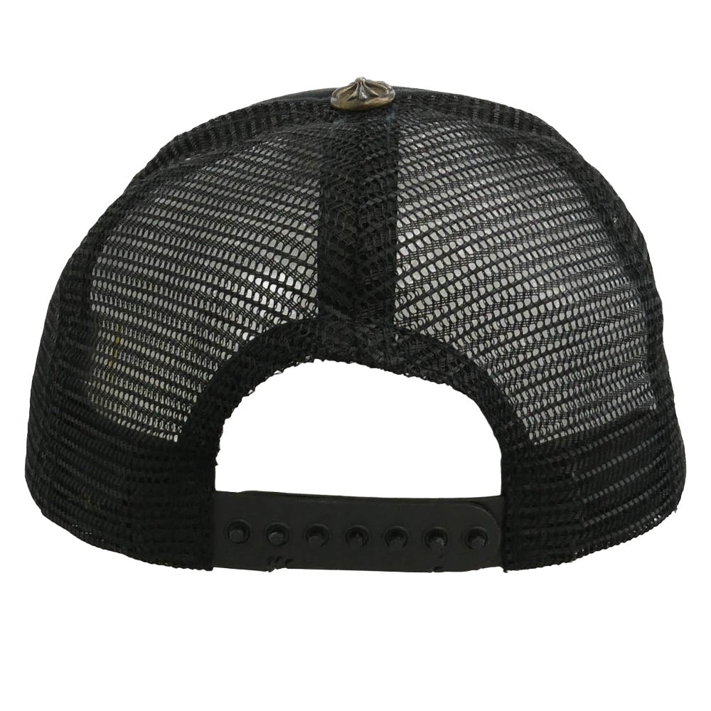 CHROME HEARTS クロムハーツ（原本無） TRUCKER CAP FUCK トラッカー キャップ クロスボール 帽子 ブラック系 53-60【中古】