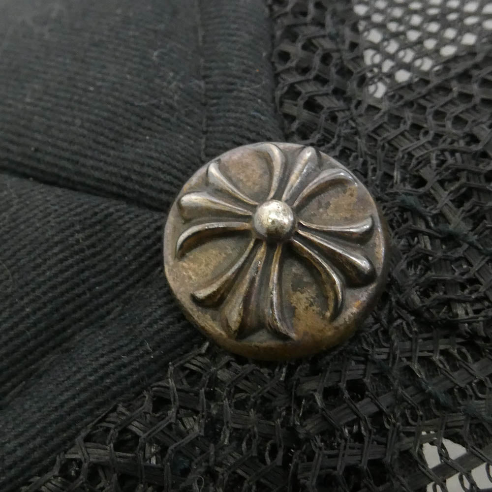 CHROME HEARTS クロムハーツ（原本無） TRUCKER CAP FUCK トラッカー キャップ クロスボール 帽子 ブラック系 53-60【中古】