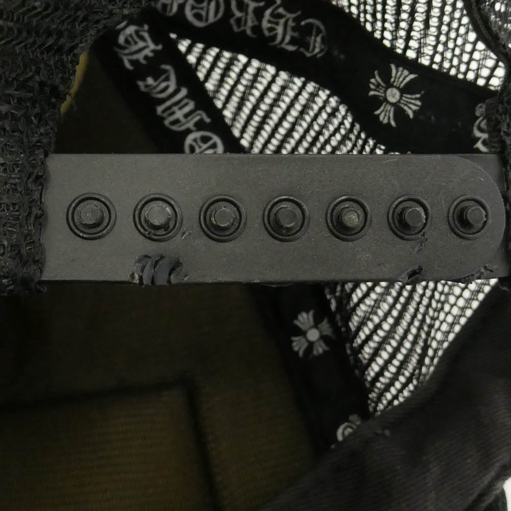CHROME HEARTS クロムハーツ（原本無） TRUCKER CAP FUCK トラッカー キャップ クロスボール 帽子 ブラック系 53-60【中古】
