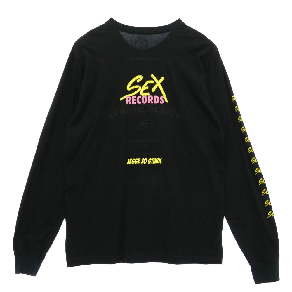 CHROME HEARTS クロムハーツ（原本無） matty boy PPO Sex Records マッティボーイ 長袖 ロングスリーブ カットソー Tシャツ ブラック系 XL【中古】