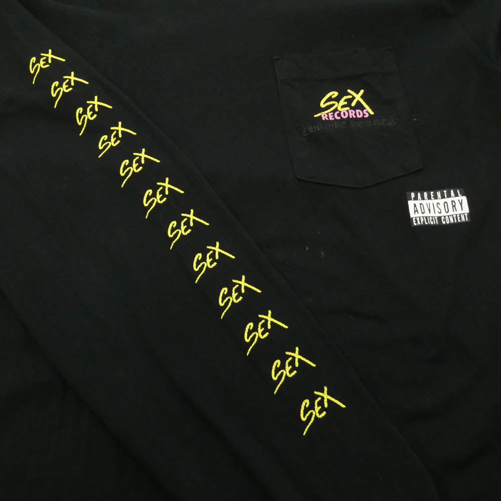 CHROME HEARTS クロムハーツ（原本無） matty boy PPO Sex Records マッティボーイ 長袖 ロングスリーブ カットソー Tシャツ ブラック系 XL【中古】