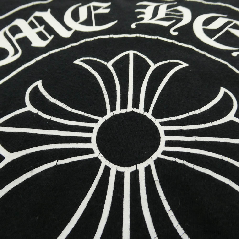 CHROME HEARTS クロムハーツ（原本無） HORSESHOE S/S TEE ホースシュープリント ポケット 半袖 Tシャツ カットソー ブラック系 XL【中古】