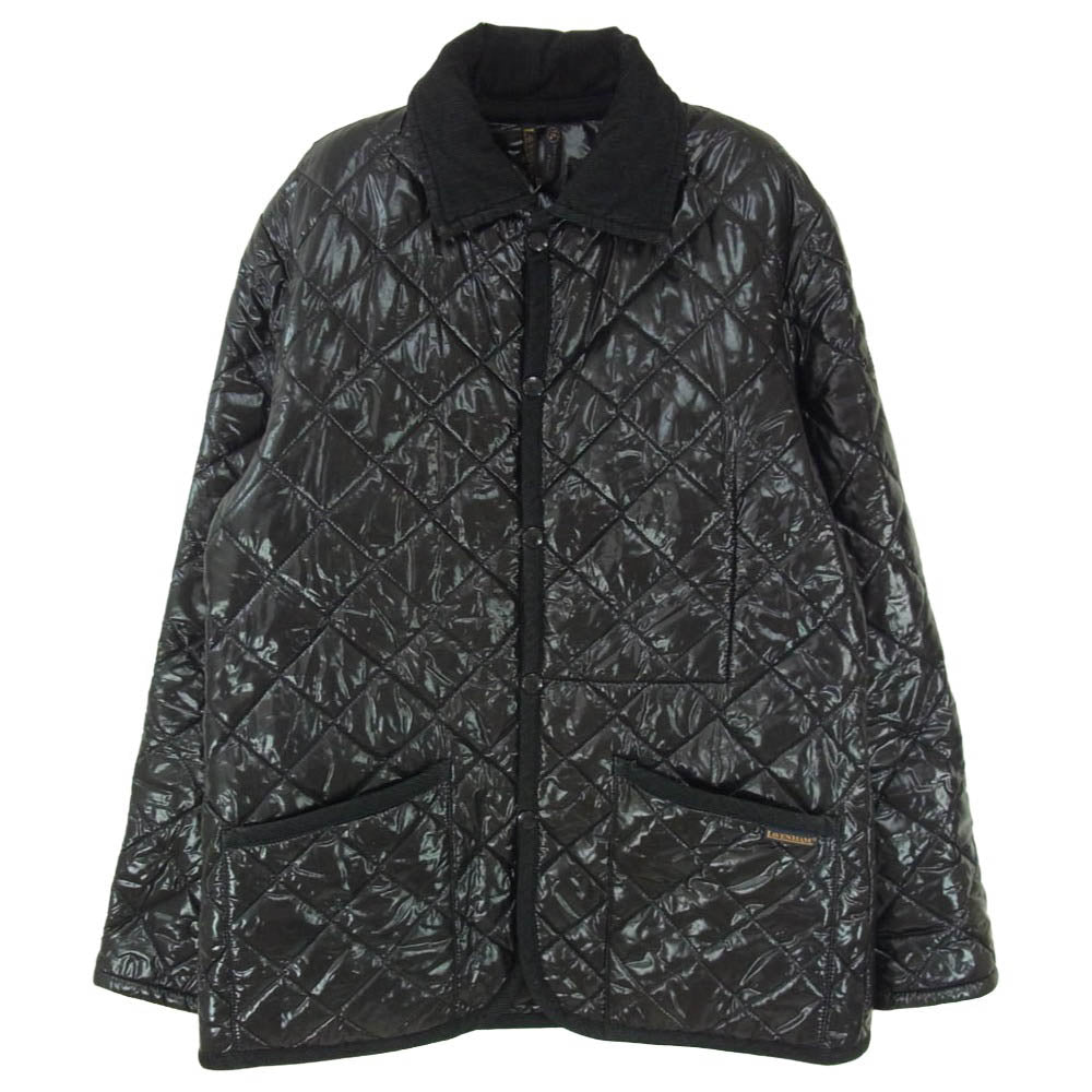 LAVENHAM ラベンハム 英国製 シャイニー ブラック キルティング ジャケット ブラック系 36【中古】