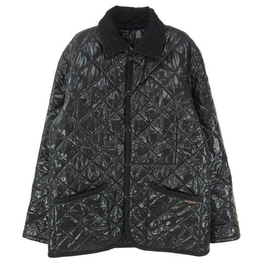 LAVENHAM ラベンハム 英国製 シャイニー ブラック キルティング ジャケット ブラック系 36【中古】