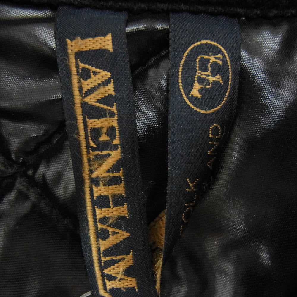 LAVENHAM ラベンハム 英国製 シャイニー ブラック キルティング ジャケット ブラック系 36【中古】