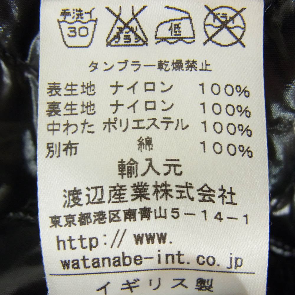 LAVENHAM ラベンハム 英国製 シャイニー ブラック キルティング ジャケット ブラック系 36【中古】