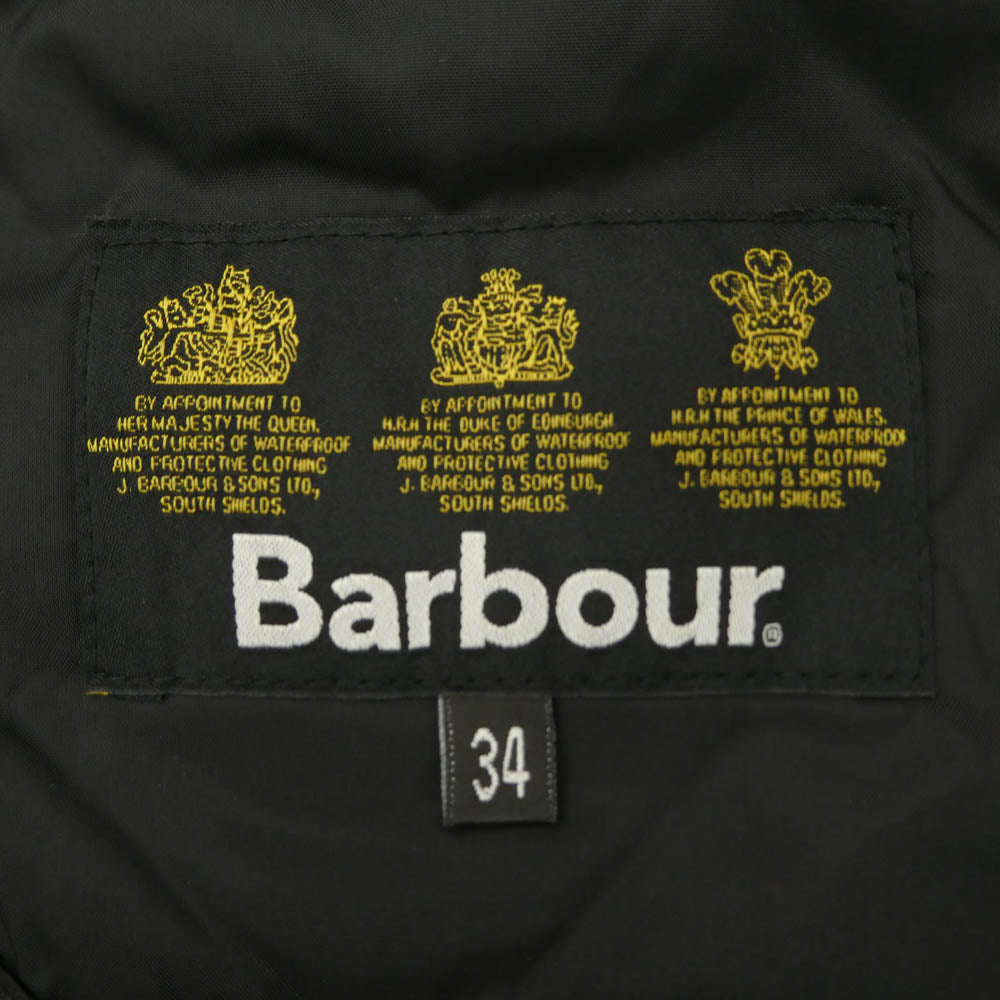 Barbour バブアー 1502091 国内正規品 HERITAGE LIDDESDALE QUILT ヘリテージ リッズデイル キルティング ジャケット 裏地 フリース ブラック系 34【中古】