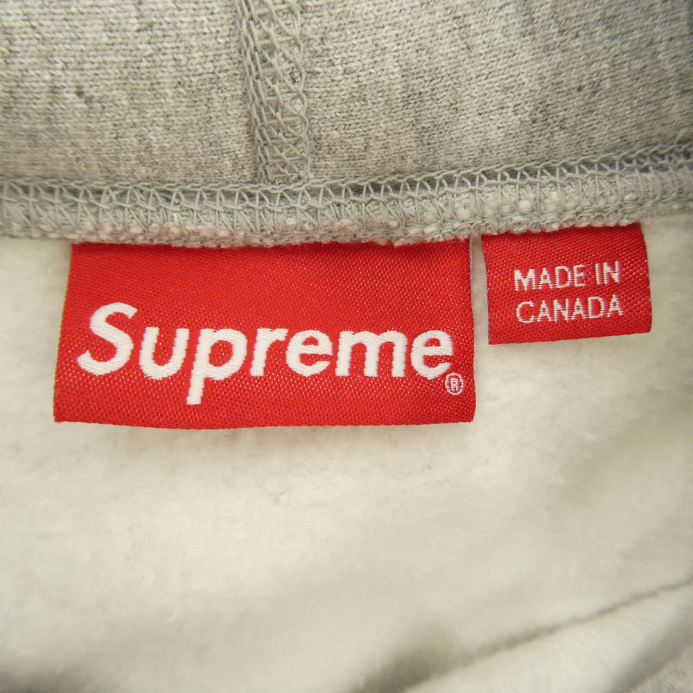 Supreme シュプリーム 19AW Sequin Viper Hooded Sweatshirt スパンコール スウェット パーカー フーディ グレー系 S【美品】【中古】
