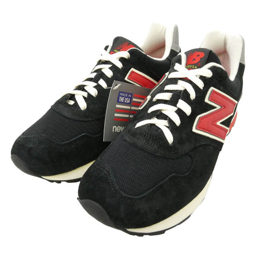 NEW BALANCE ニューバランス M1400HB USA製 1400 ブラック レッド ローカット スニーカー ブラック系 レッド系 26cm【極上美品】【中古】