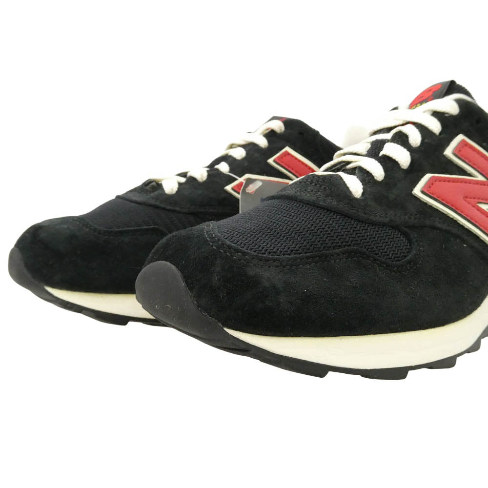 NEW BALANCE ニューバランス M1400HB USA製 1400 ブラック レッド ローカット スニーカー ブラック系 レッド系 26cm【極上美品】【中古】