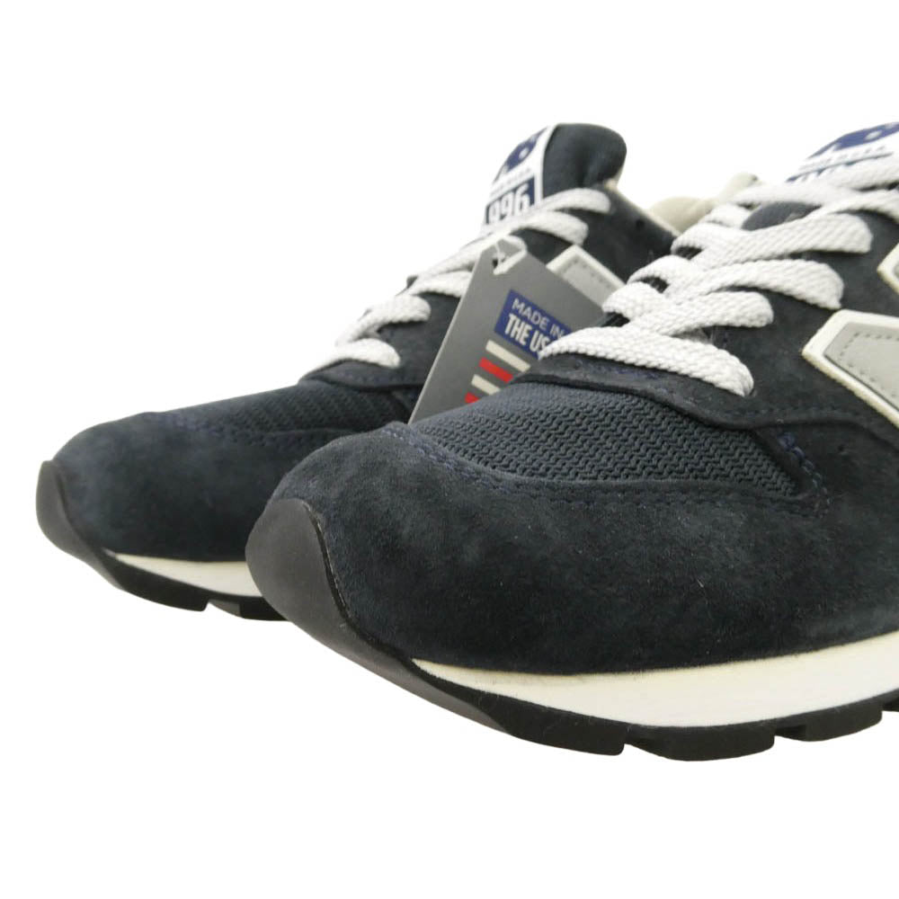 NEW BALANCE ニューバランス M996NAV × KITH キス 996 USA製 ネイビー ローカット スニーカー ダークネイビー系 26cm【極上美品】【中古】