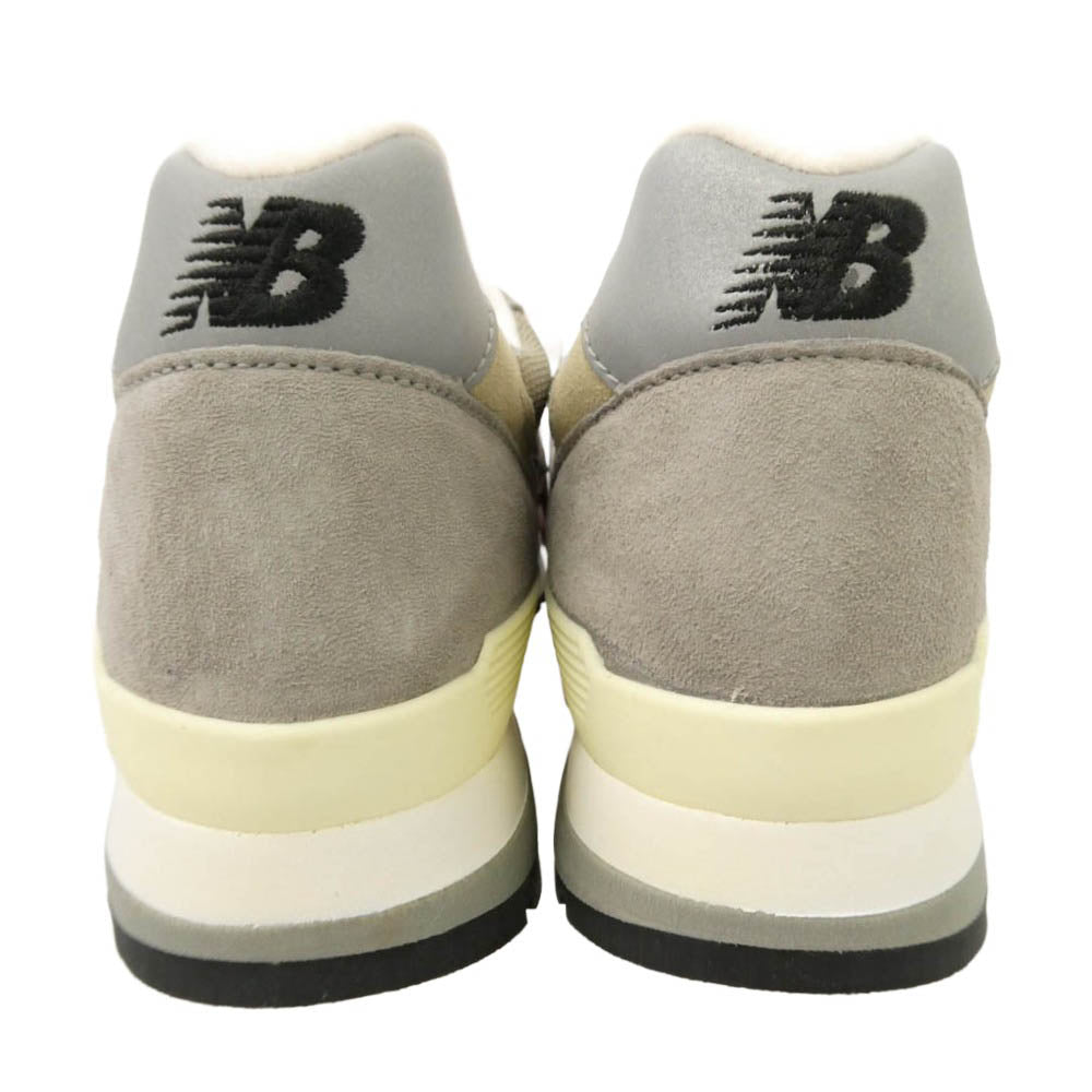 NEW BALANCE ニューバランス M996 USA製 グレー ローカット スニーカー グレー系 26cm【新古品】【未使用】【中古】