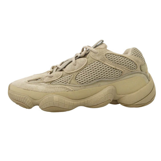 adidas アディダス 21SS GX3605 【フェイクバスターズ鑑定済】YEEZY 500 Taupe Light イージー トープライト ローカット スニーカー ベージュ系 26.5cm【新古品】【未使用】【中古】