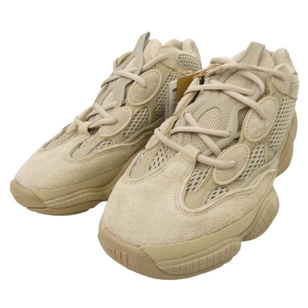 adidas アディダス 21SS GX3605 【フェイクバスターズ鑑定済】YEEZY 500 Taupe Light イージー トープライト ローカット スニーカー ベージュ系 26.5cm【新古品】【未使用】【中古】