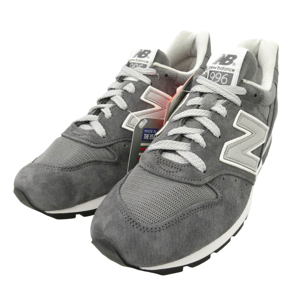 NEW BALANCE ニューバランス M996CGY USA製 グレー ローカット スニーカー チャコール系 グレー系 26cm【新古品】【未使用】【中古】