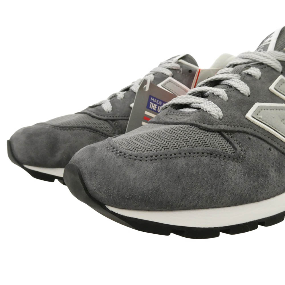 NEW BALANCE ニューバランス M996CGY USA製 グレー ローカット スニーカー チャコール系 グレー系 26cm【新古品】【未使用】【中古】