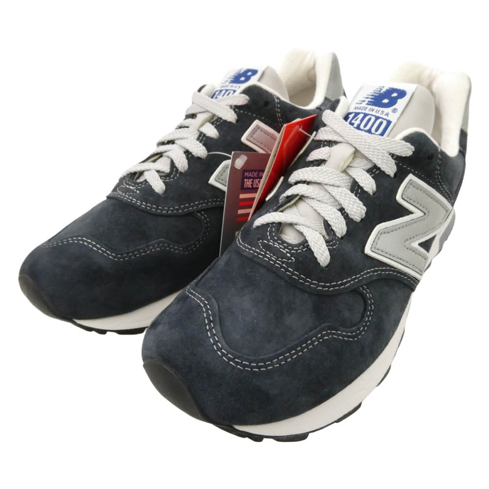 NEW BALANCE ニューバランス M1400NV USA製 M1400 Navy ネイビー ローカット スニーカー ダークネイビー系 ホワイト系 26cm【極上美品】【中古】