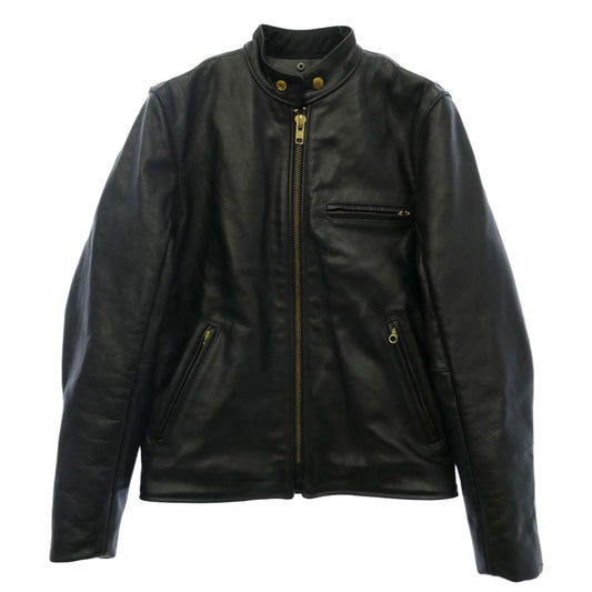 VANSON バンソン MODEL B シングル レザー ライダース ジャケット ブラック系 36 36【中古】