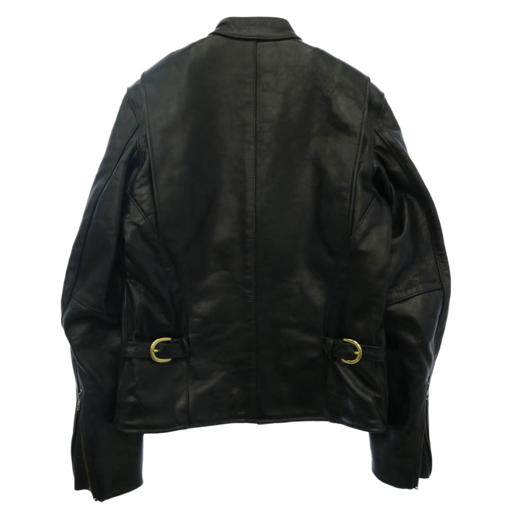 VANSON バンソン MODEL B シングル レザー ライダース ジャケット ブラック系 36 36【中古】