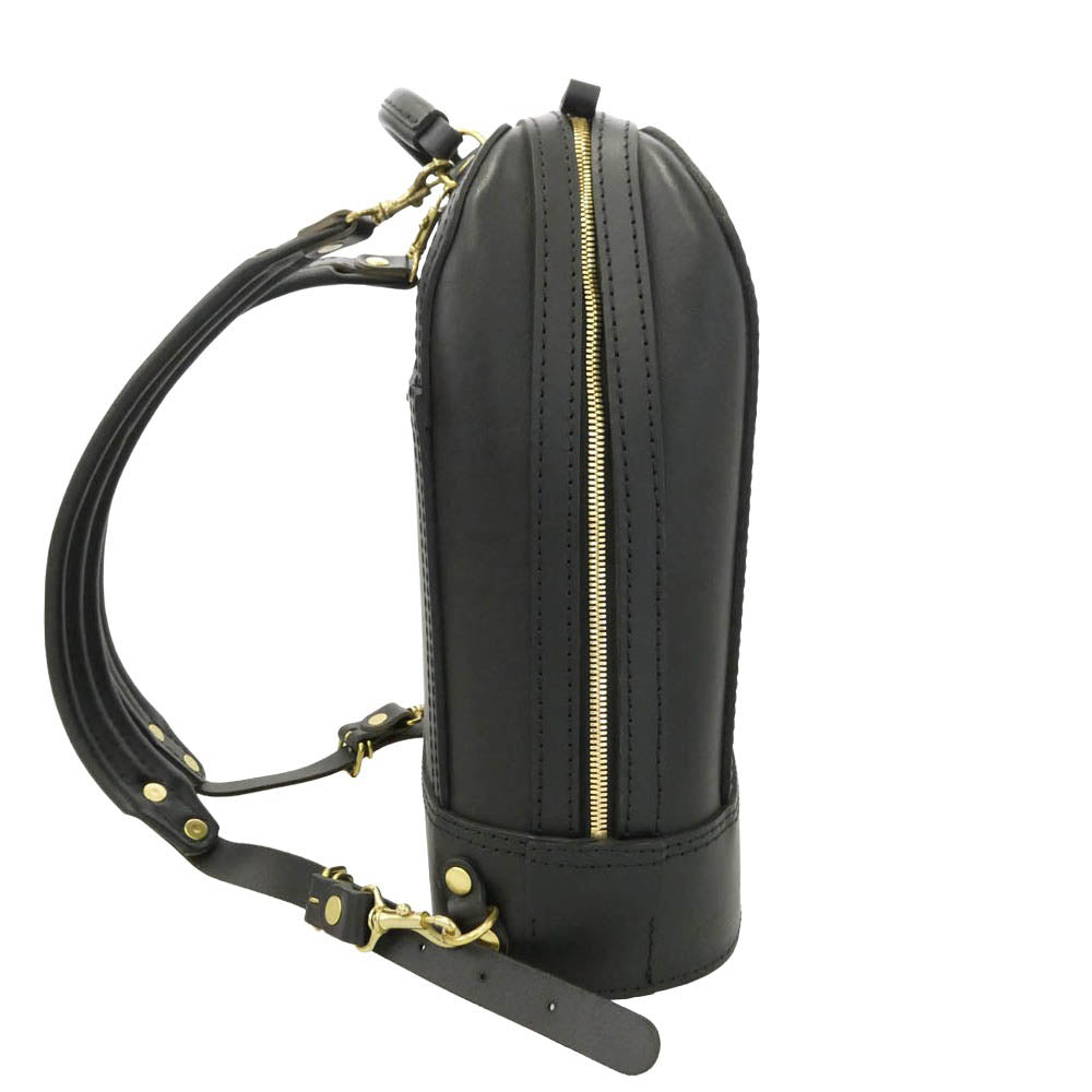 HERZ ヘルツ R-3-BK ビートル レザー リュック バックパック バッグ ラティーゴ ハードレザー ブラック系【中古】