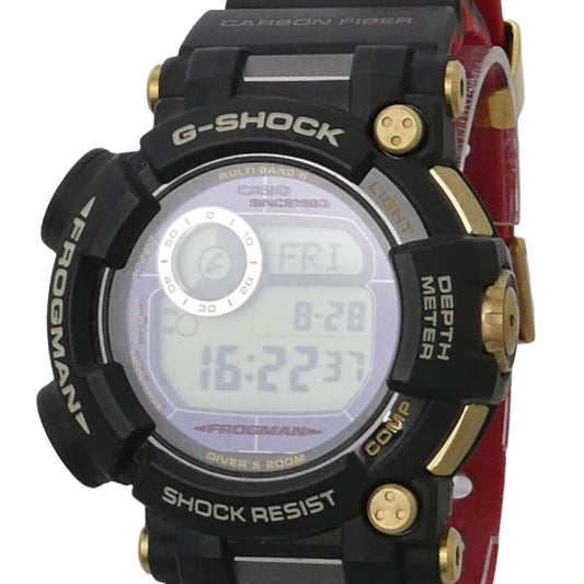 CASIO G-SHOCK カシオ ジーショック 17AW GWF-D1035B-1 FROGMAN 35th ANNIVERSARY GOLD TORNADO フロッグマン Gショック 誕生30周年記念 ゴールド トルネード デジタル ウオッチ 時計 腕時計 電波ソーラー トリプルセンサー 水深・方位・温度計測 ブラック系 ゴールド系【美品】【中古】