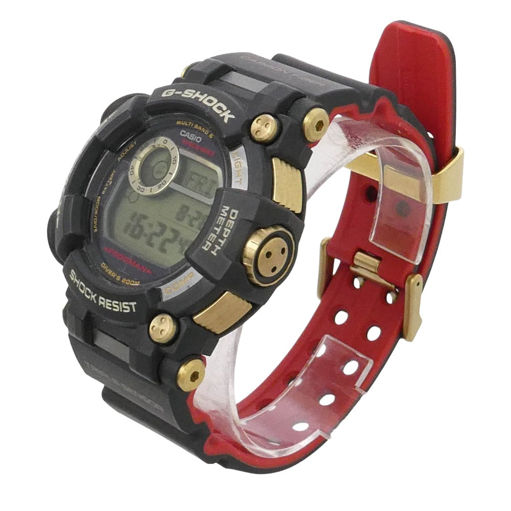 CASIO G-SHOCK カシオ ジーショック 17AW GWF-D1035B-1 FROGMAN 35th ANNIVERSARY GOLD TORNADO フロッグマン Gショック 誕生30周年記念 ゴールド トルネード デジタル ウオッチ 時計 腕時計 電波ソーラー トリプルセンサー 水深・方位・温度計測 ブラック系 ゴールド系【美品】【中古】