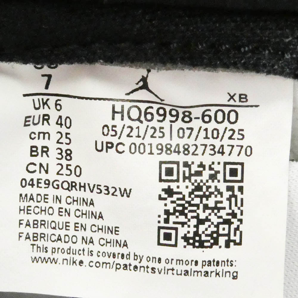 NIKE ナイキ HQ6998-600 Air Jordan 1 Retro Low OG Chicago AJ1 エアジョーダン1 レトロ ロー シカゴ ローカット スニーカー マルチカラー系 40 25cm【新古品】【未使用】【中古】