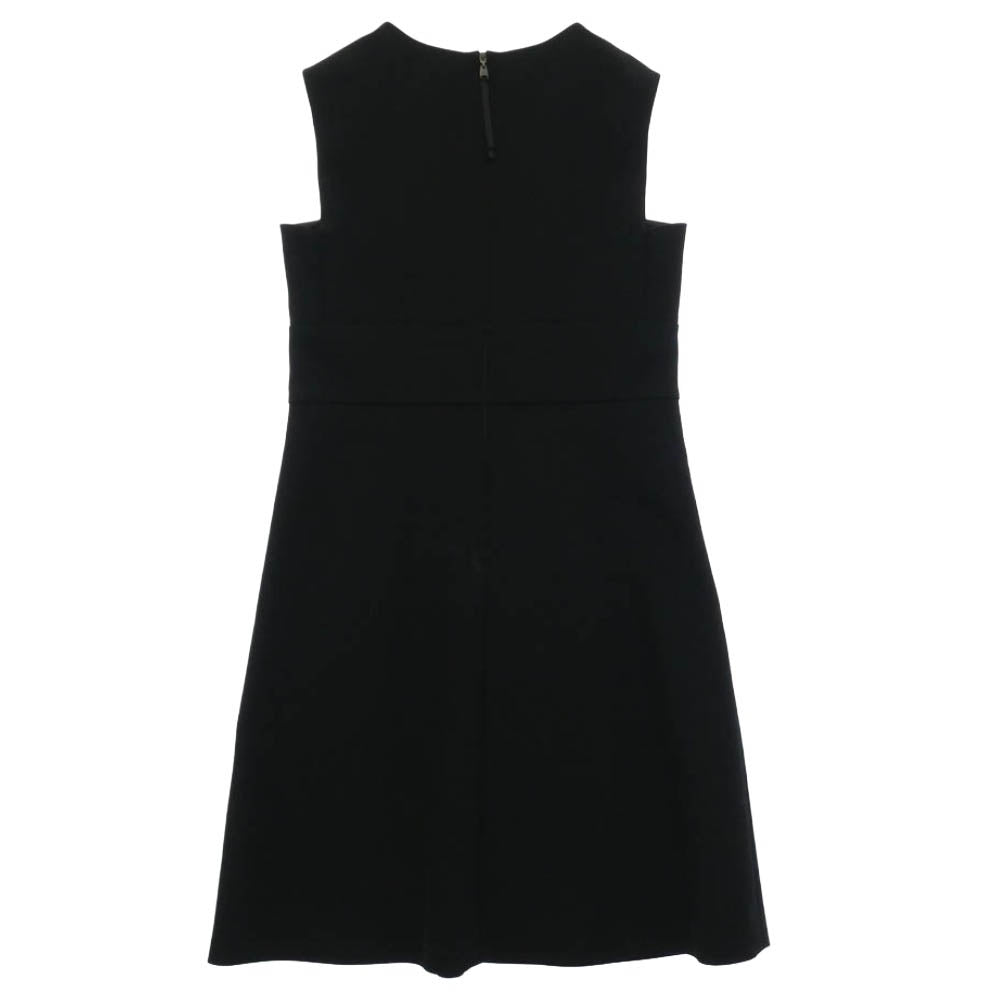 FOXEY フォクシー 35347-NAOFY212T レーヨン 腰リボン ワンピース ブラック系 40【美品】【中古】