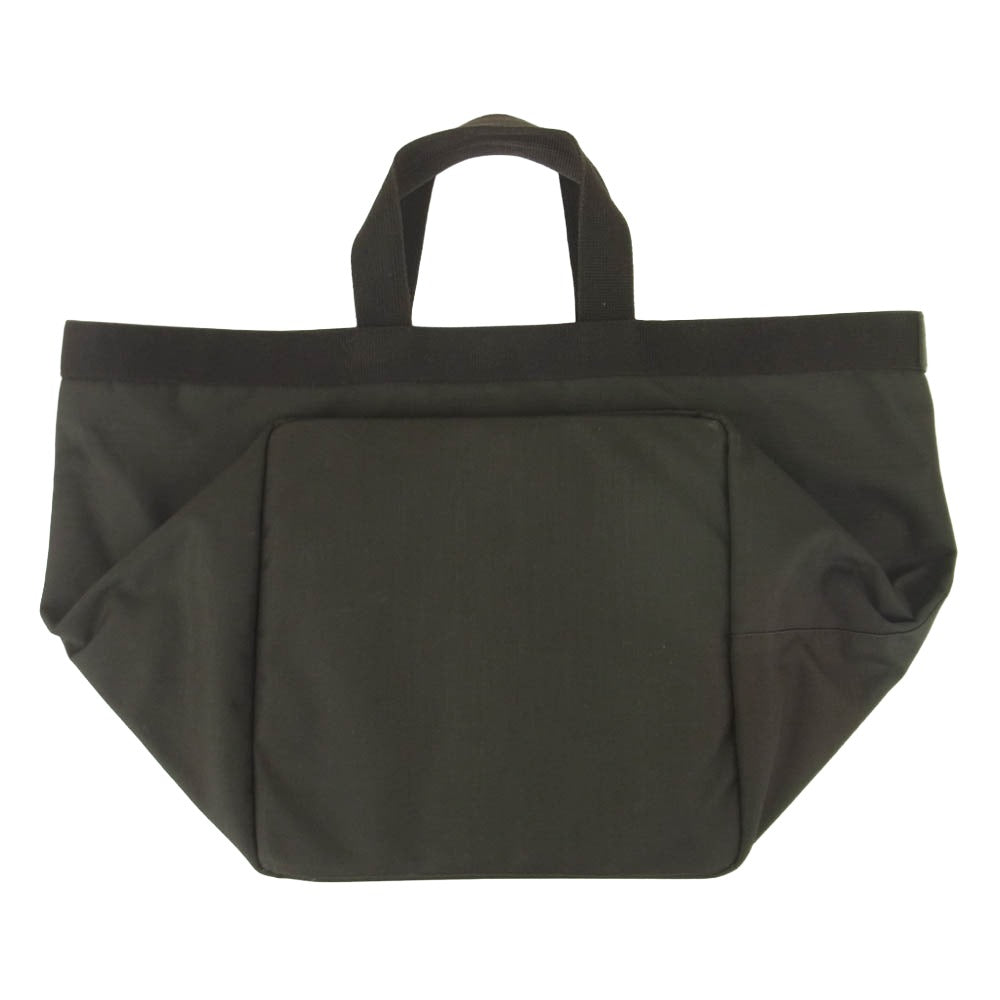 Herve Chapelier エルベ・シャプリエ 725C ダブルハンドル コーデュラ 舟型トート L バッグ ダークブラウン系【中古】