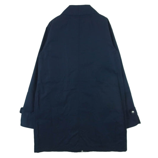 BURBERRY バーバリー FDA43-145-30 裏地チェック コート ナイロン キュプラ ネイビー系 7AR【中古】