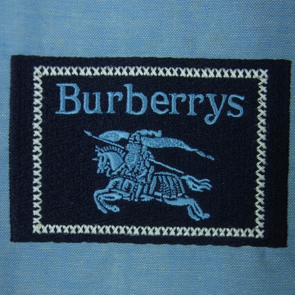BURBERRY バーバリー FDA43-145-30 裏地チェック コート ナイロン キュプラ ネイビー系 7AR【中古】