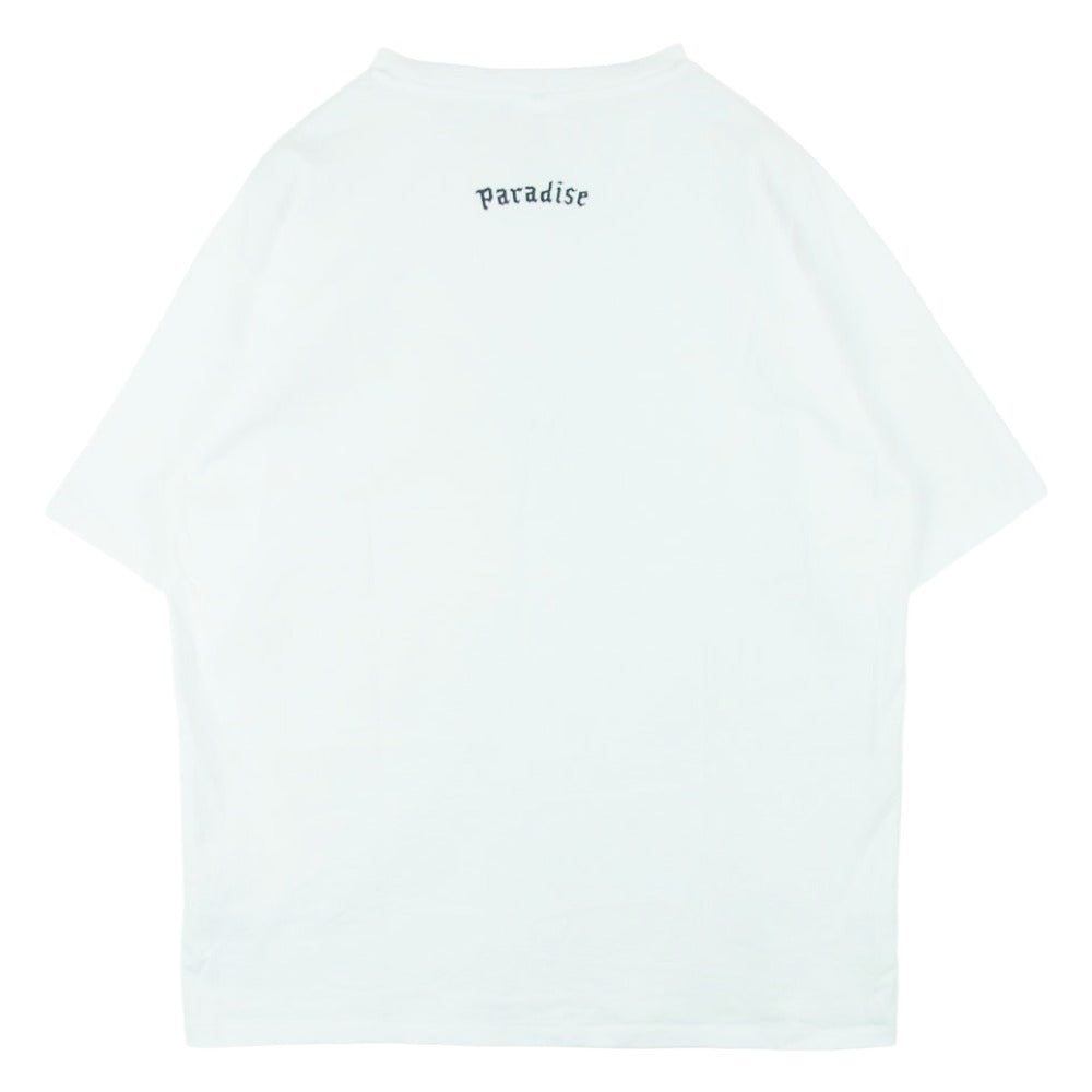 WACKO MARIA ワコマリア 26SS 26SS-WMT-WT11 WASHED HEAVY WEIGHT CREW NECK T SHIRT ウォッシュド ヘビー ウェイト クルーネック Tシャツ 半袖 カットソー ホワイト系 M【中古】