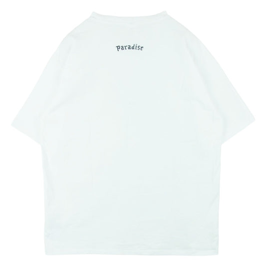 WACKO MARIA ワコマリア 26SS 26SS-WMT-WT11 WASHED HEAVY WEIGHT CREW NECK T SHIRT ウォッシュド ヘビー ウェイト クルーネック Tシャツ 半袖 カットソー ホワイト系 M【中古】
