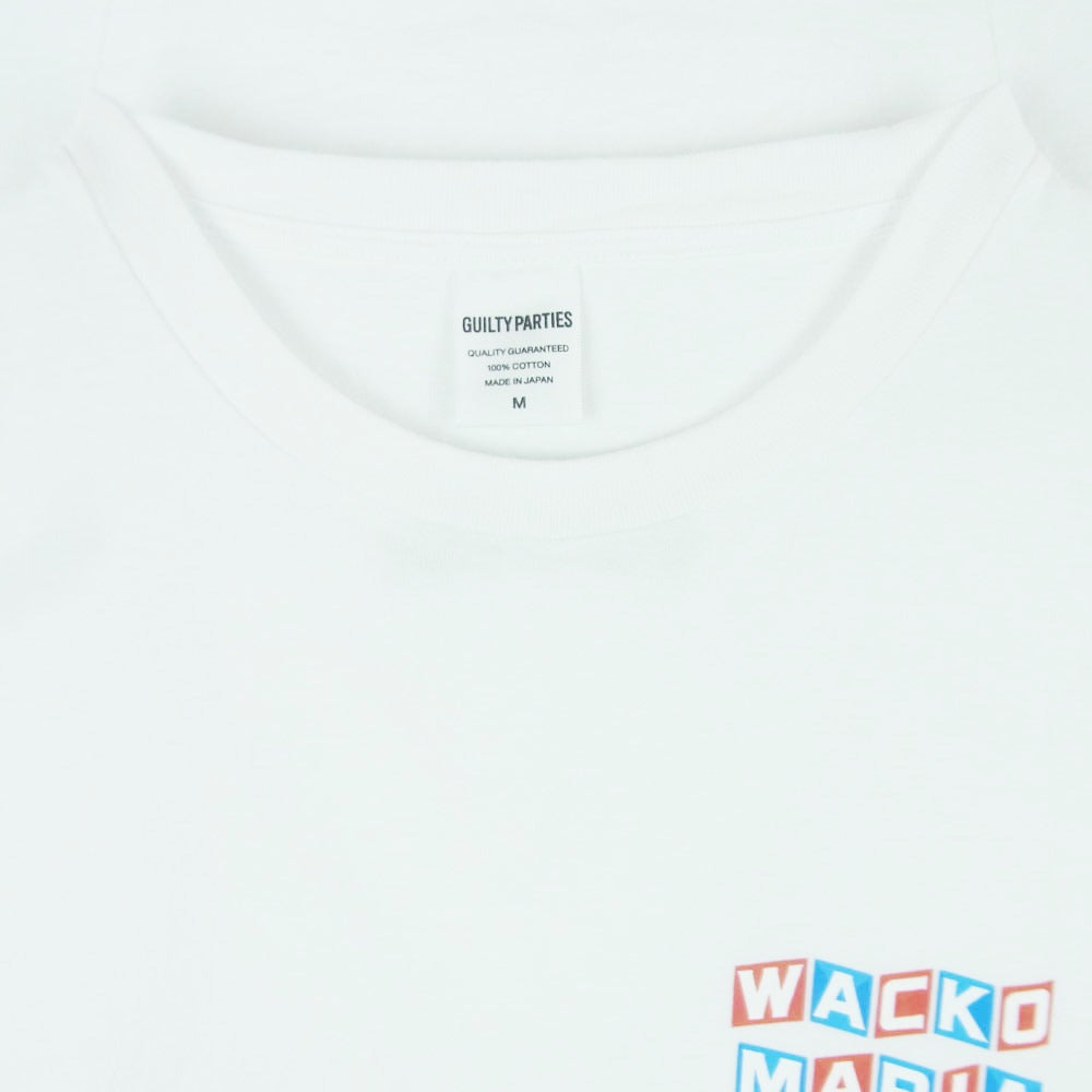 WACKO MARIA ワコマリア 26SS 26SS-WMT-WT11 WASHED HEAVY WEIGHT CREW NECK T SHIRT ウォッシュド ヘビー ウェイト クルーネック Tシャツ 半袖 カットソー ホワイト系 M【中古】
