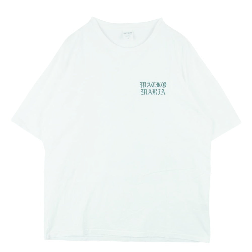WACKO MARIA ワコマリア 26SS 26SSE-WMT-WT02 WASHED HEAVY WEIGHT T SHIRT マリア バックプリント ウォッシュド ヘビー ウェイト Tシャツ 半袖 カットソー ホワイト系 M【中古】