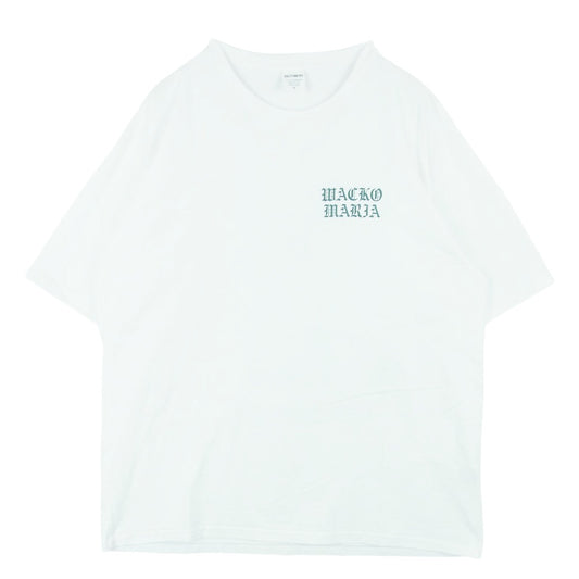 WACKO MARIA ワコマリア 26SS 26SSE-WMT-WT02 WASHED HEAVY WEIGHT T SHIRT マリア バックプリント ウォッシュド ヘビー ウェイト Tシャツ 半袖 カットソー ホワイト系 M【中古】