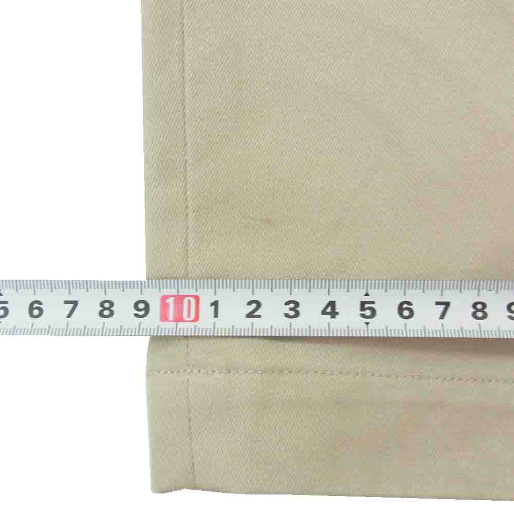 WACKO MARIA ワコマリア DOUBLE PLEATED CHINO TROUSERS ダブル プリーツ チノ トラウザー ツータック パンツ ベージュ系 M【中古】
