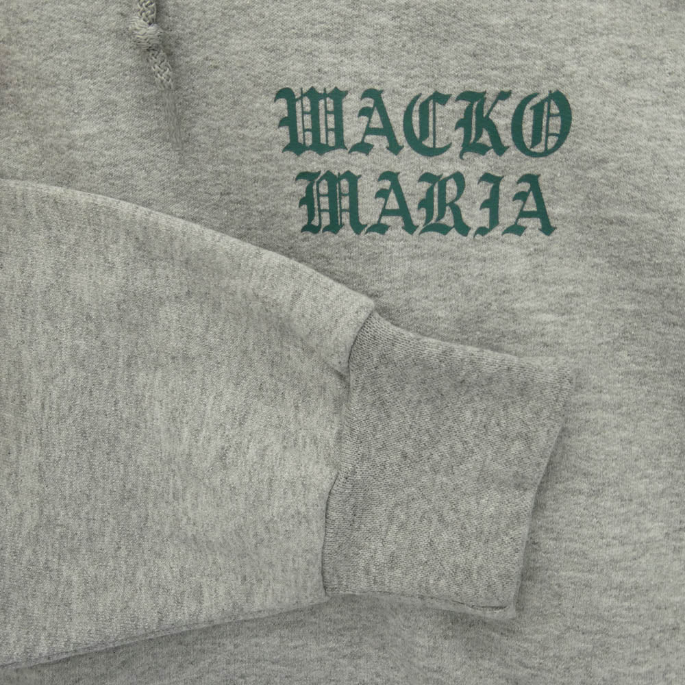 WACKO MARIA ワコマリア 26SS 26SSE-WMC-SS05 PULLOVER HOODED SWEAT SHIRT ( TYPE-2 ) マリア バックプリント プルオーバー スウェット シャツ フーディー パーカー グレー系 L【極上美品】【中古】