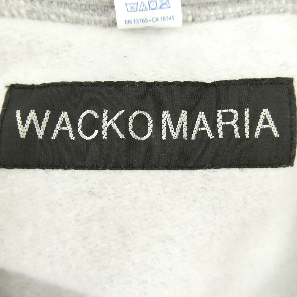 WACKO MARIA ワコマリア 26SS 26SSE-WMC-SS05 PULLOVER HOODED SWEAT SHIRT ( TYPE-2 ) マリア バックプリント プルオーバー スウェット シャツ フーディー パーカー グレー系 L【極上美品】【中古】