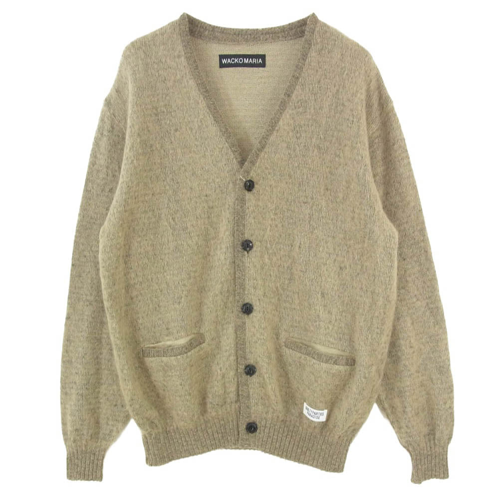WACKO MARIA ワコマリア 24AW モヘア カーディガン ライトブラウン系 M【中古】