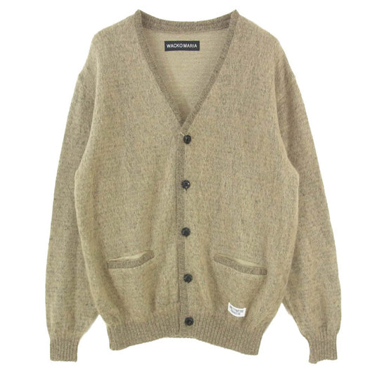 WACKO MARIA ワコマリア 24AW モヘア カーディガン ライトブラウン系 M【中古】
