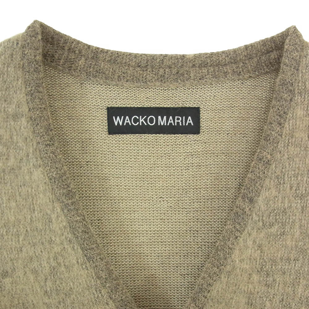 WACKO MARIA ワコマリア 24AW モヘア カーディガン ライトブラウン系 M【中古】