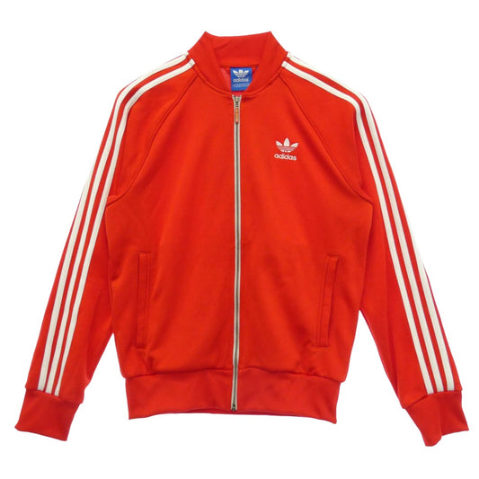 adidas アディダス AA0156 Originals スーパースター SST トレフォイル ロゴ刺繍 3ストライプ トラックジャケット レッド系 L【中古】